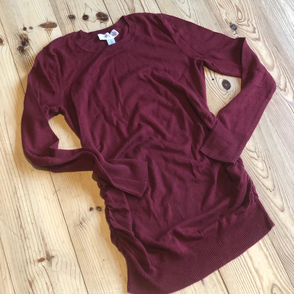 Motherhood burgundy sweater